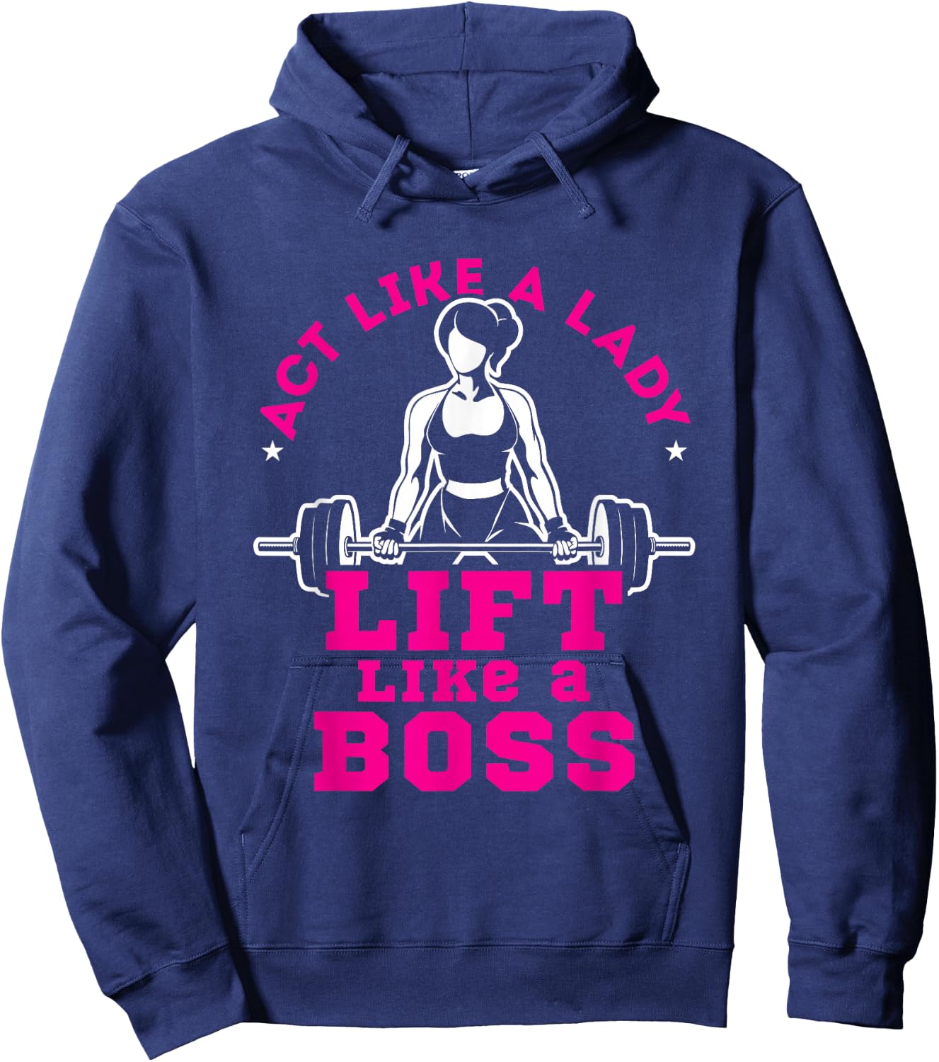 Motivational Workout Women Cute Fitness Gym Weightlifting Hoodie - Hoodie | Navy