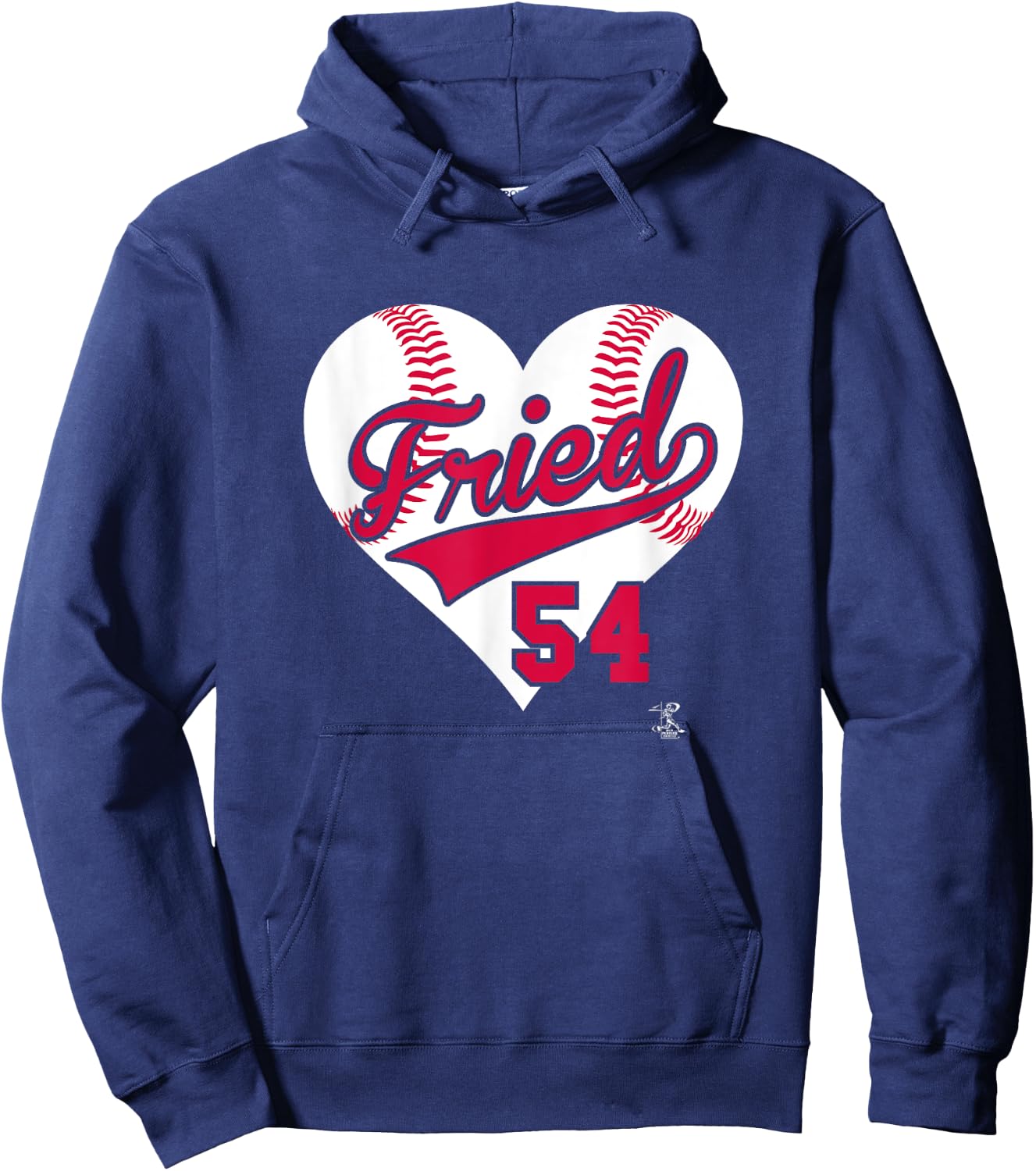 Max Fried Baseball Heart Gameday Hoodie - Hoodie | Navy