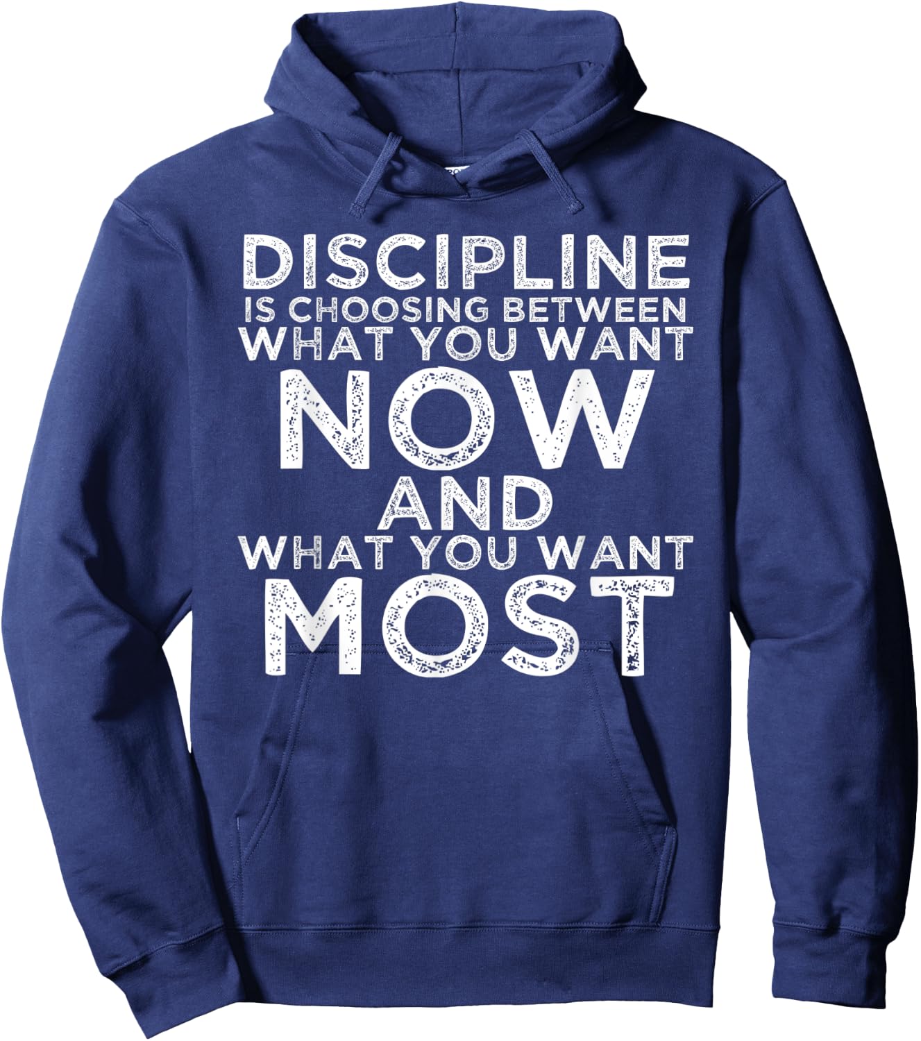 Discipline Motivational Quotes Inspirational Gifts For Gym Hoodie - Hoodie | Navy