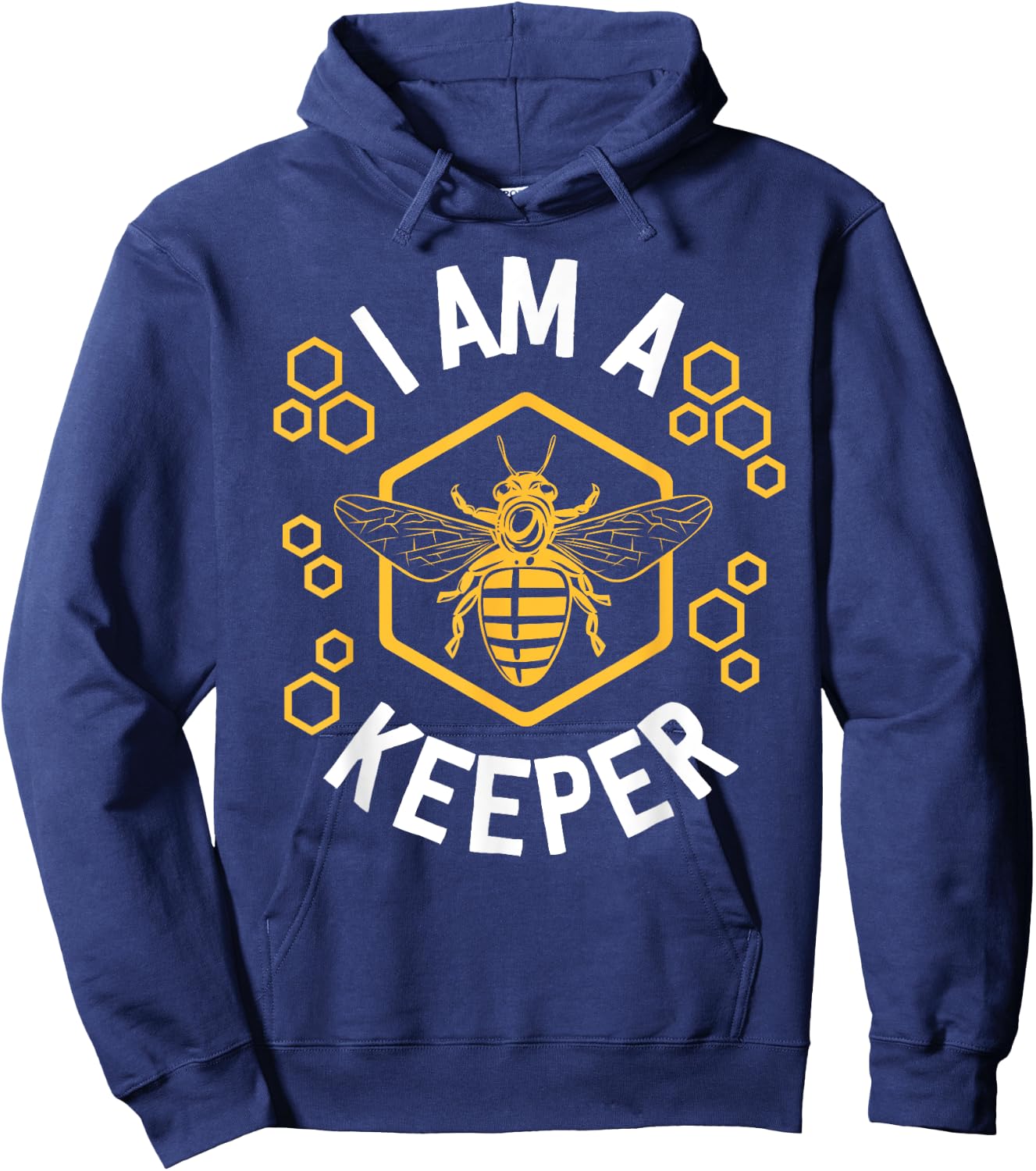 Funny Beekeeper Shirt Men Women I Am a Keeper Beekeeping Hoodie - Hoodie | Navy