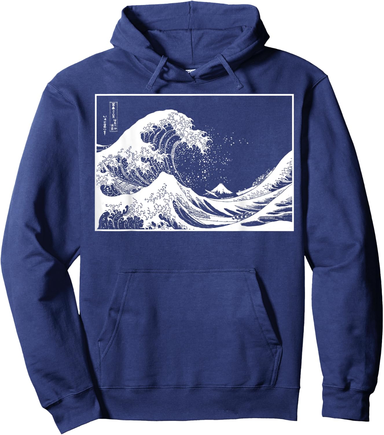 The Great Wave from Kanagawa Hokusai Japanese Art Hoodie - Hoodie | Navy
