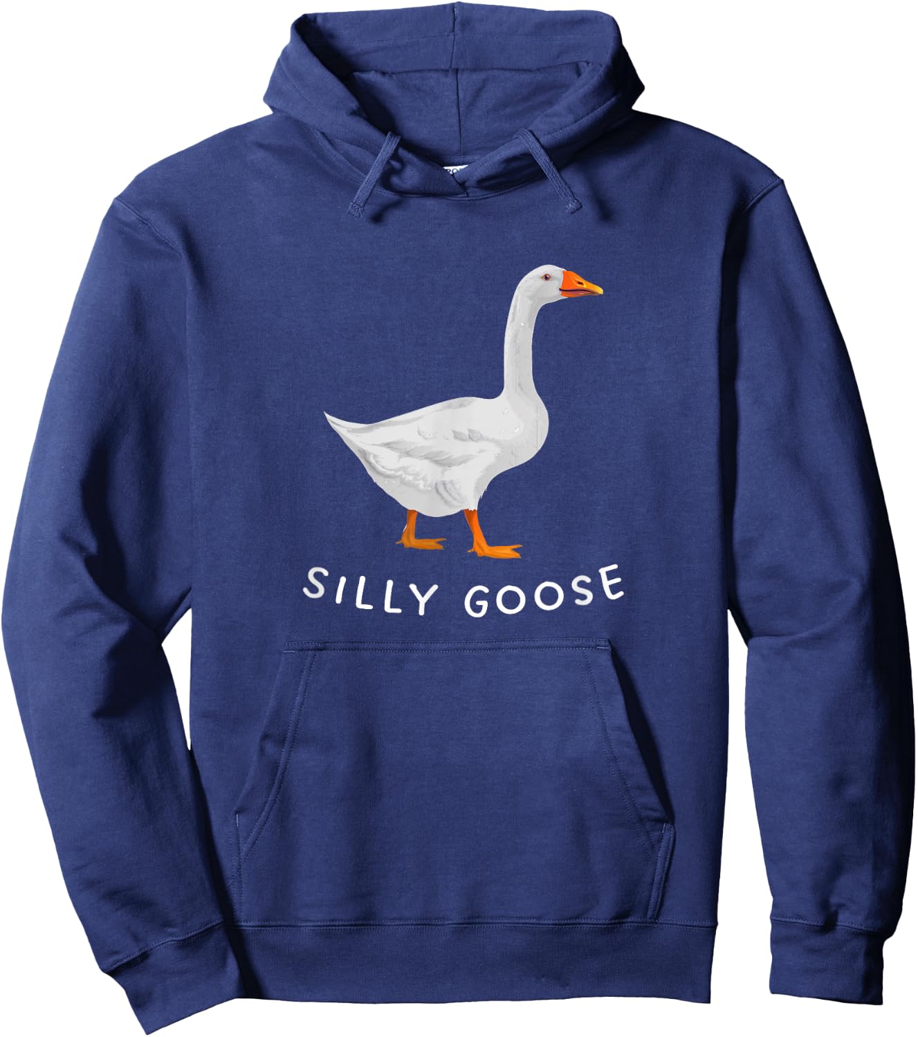 Playful 'Silly Goose' Design - Quirky and Fun Hoodie - Hoodie | Navy