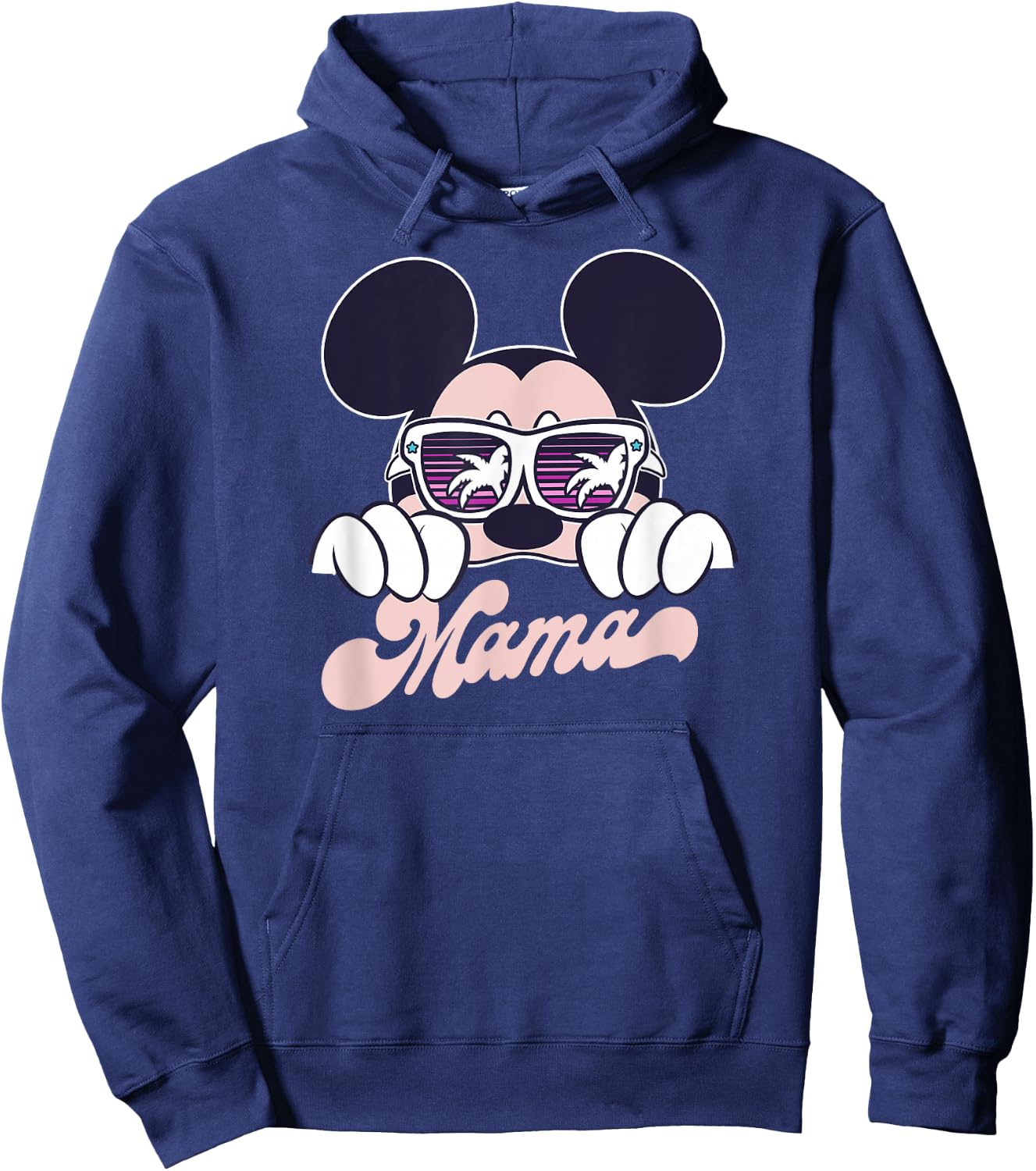 Disney Mickey And Friends Cool Mickey Summer Vibes Mama Logo Hoodie - Hoodie | Navy
