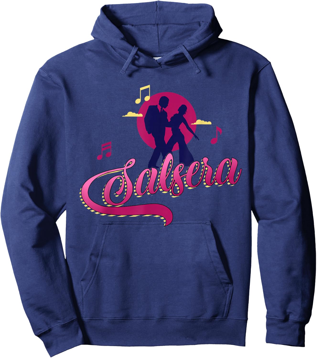 Salsera and Latin music is the best for Salsa dance Hoodie - Hoodie | Navy