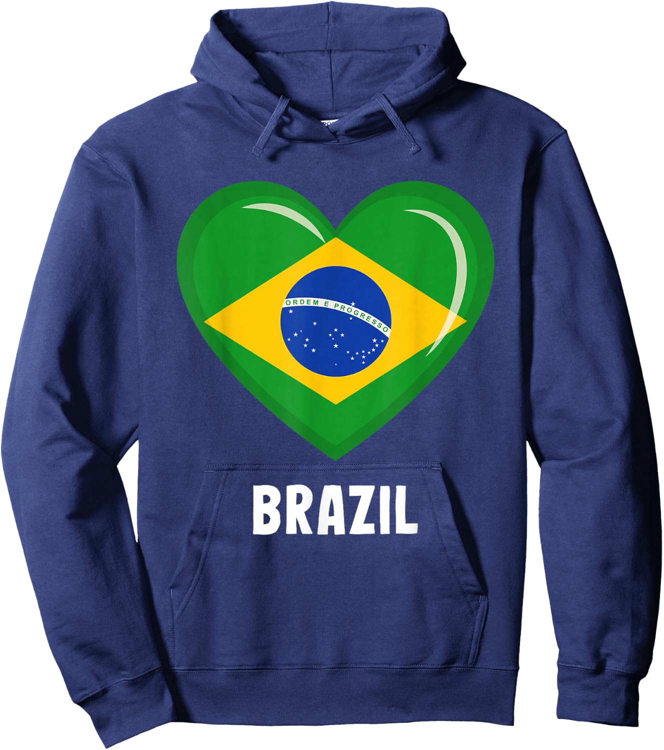 Brazil Flag Jersey | Brazilian Hoodie - Hoodie | Navy