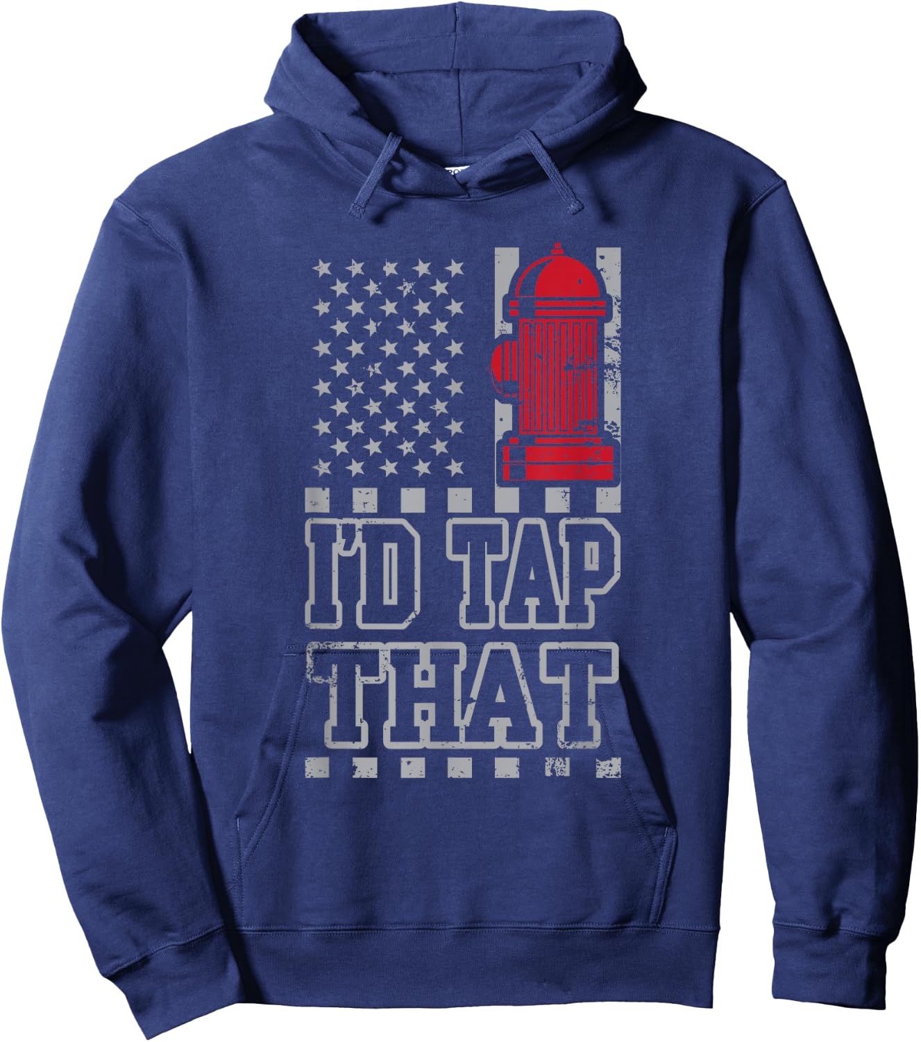 I'd Tap That Funny Firefighter Pride Hoodie - Hoodie | Navy
