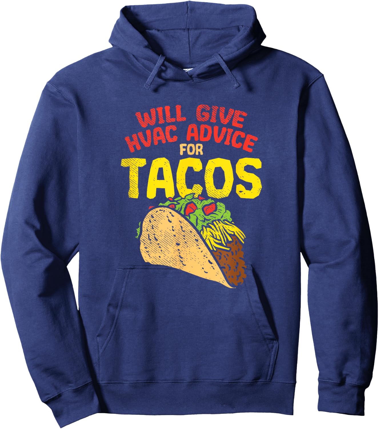Fun HVAC Tech Joke Humor | Funny Saying HVAC Technician Hoodie - Hoodie | Navy