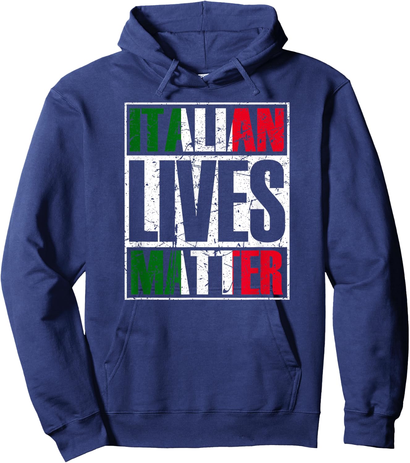 Italian Lives Matter Proud Italian Flag Italian Italia Gift Hoodie - Hoodie | Navy