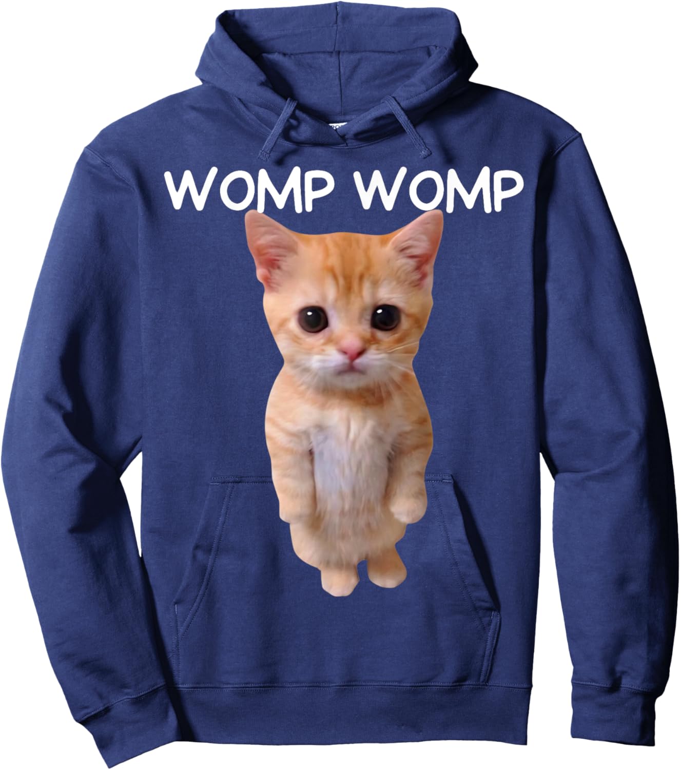 Womp Womp Cat Funny Internet Memes Gen Z Joke Kid Hoodie - Hoodie | Navy