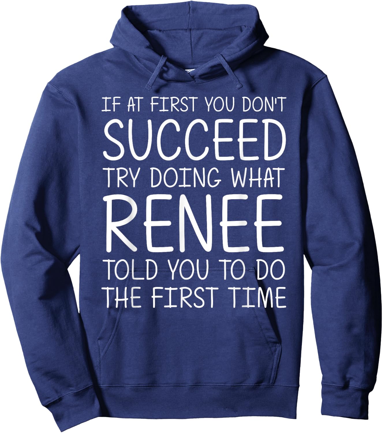 RENEE Gift Name Personalized Birthday Funny Christmas Joke Hoodie - Hoodie | Navy