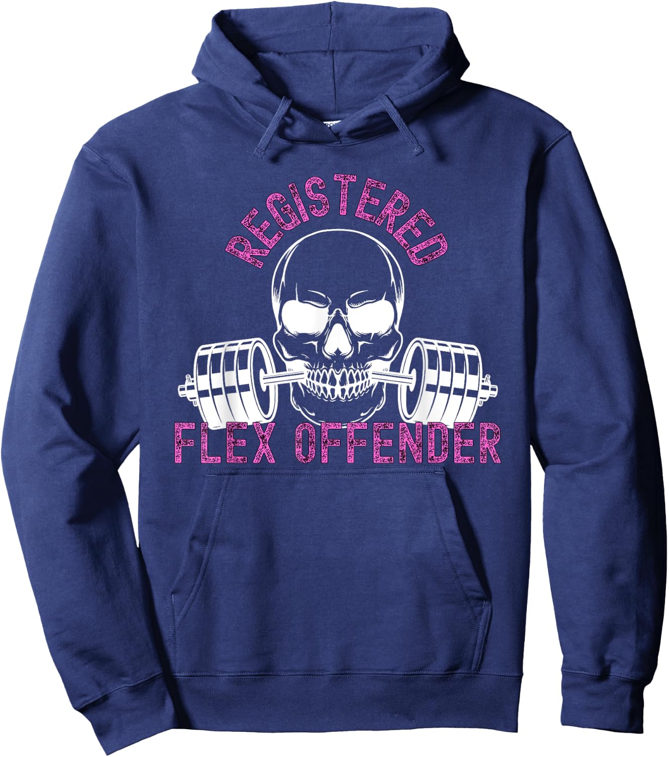 Registered Flex Offender Bodybuilder Gym Apparel Hoodie - Hoodie | Navy