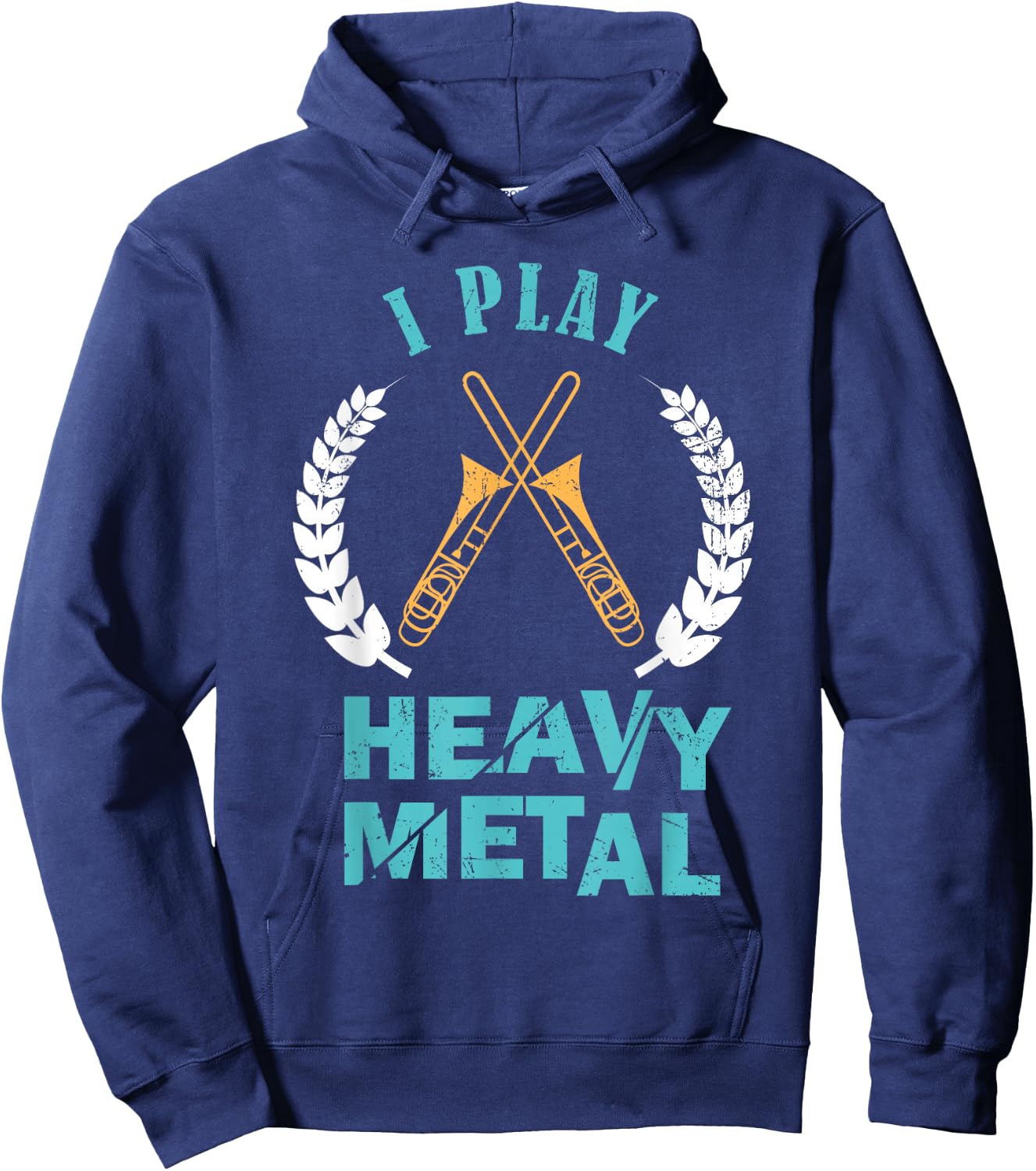 Trombone Musician - Orchestra Band Jazz Music Trombonist Hoodie - Hoodie | Navy