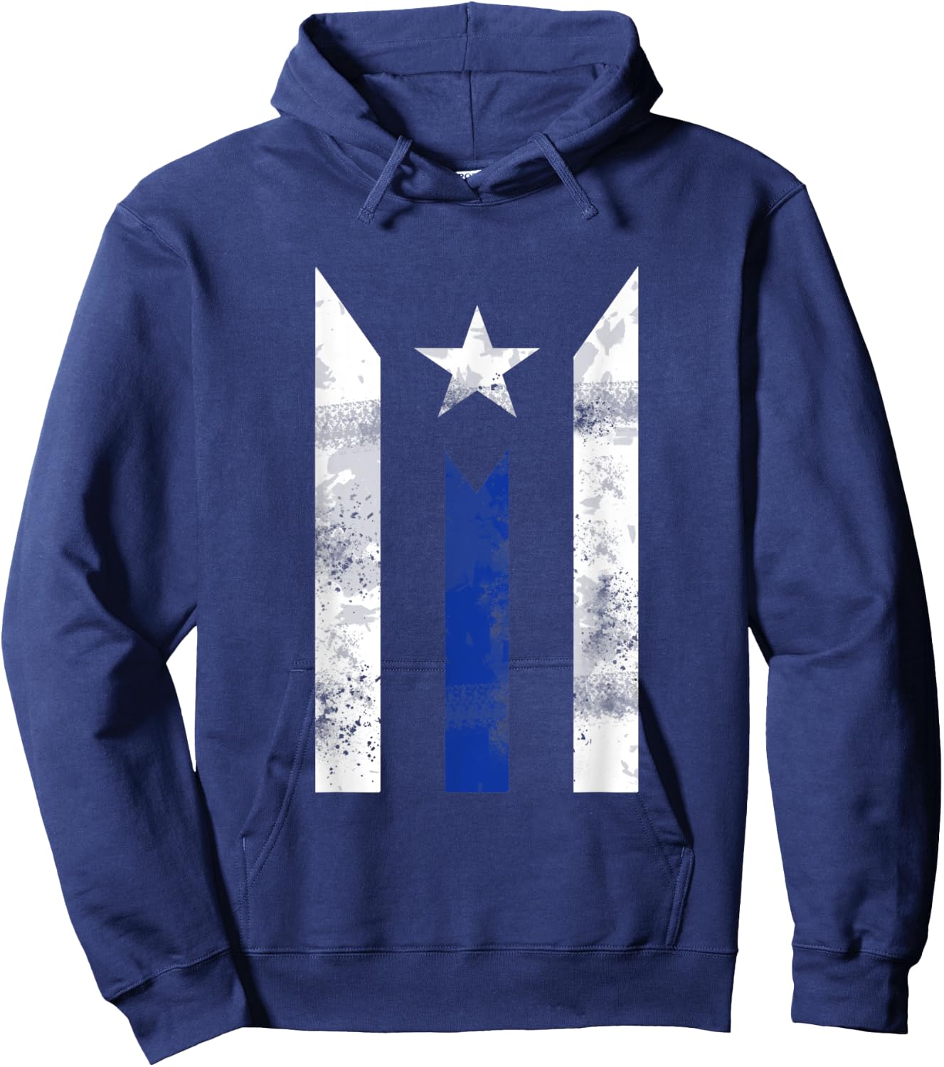 Thin Blue Line Puerto Rican Police Puerto Rico Flag Gift Hoodie - Hoodie | Navy