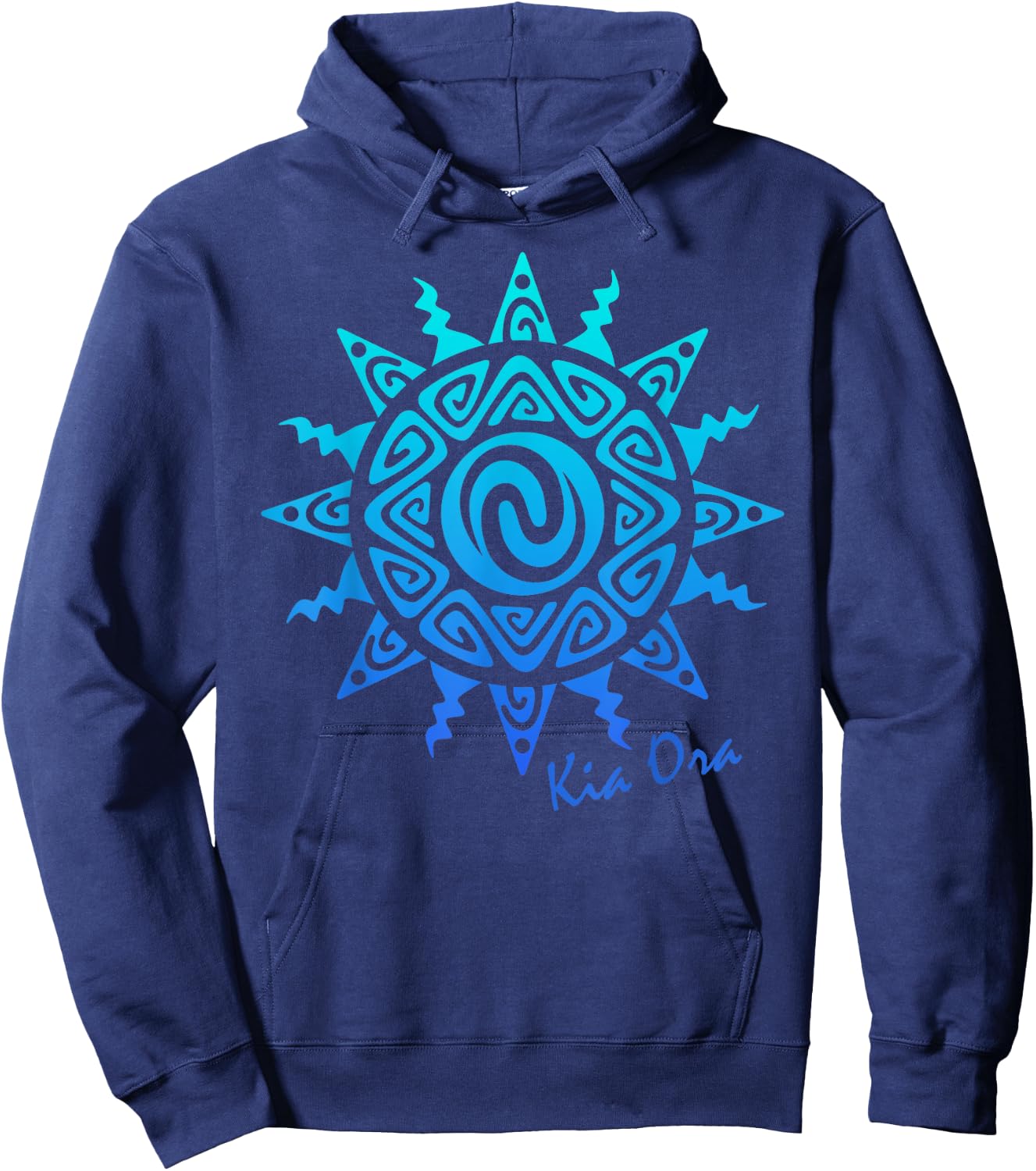 Culture Sun Kia Ora Symbol, Haka New Zealand Hoodie - Hoodie | Navy