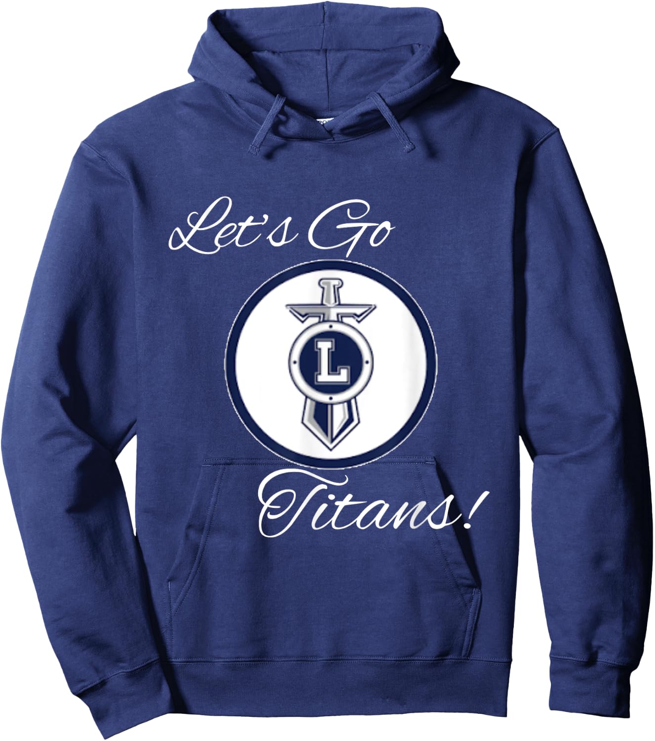 Titans Sports, Football, Baseball, Basketball. Grey Hoodie - Hoodie | Navy