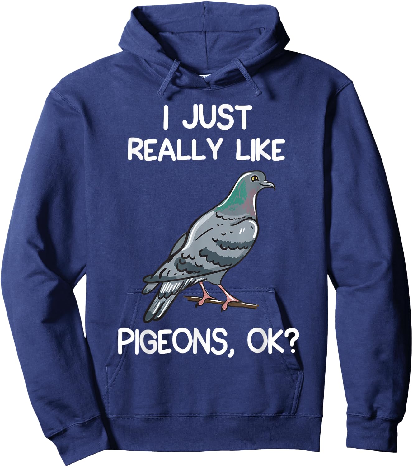 I Just Really Like Pigeons, OK? Owner Lover Gift Pigeon Hoodie - Hoodie | Navy
