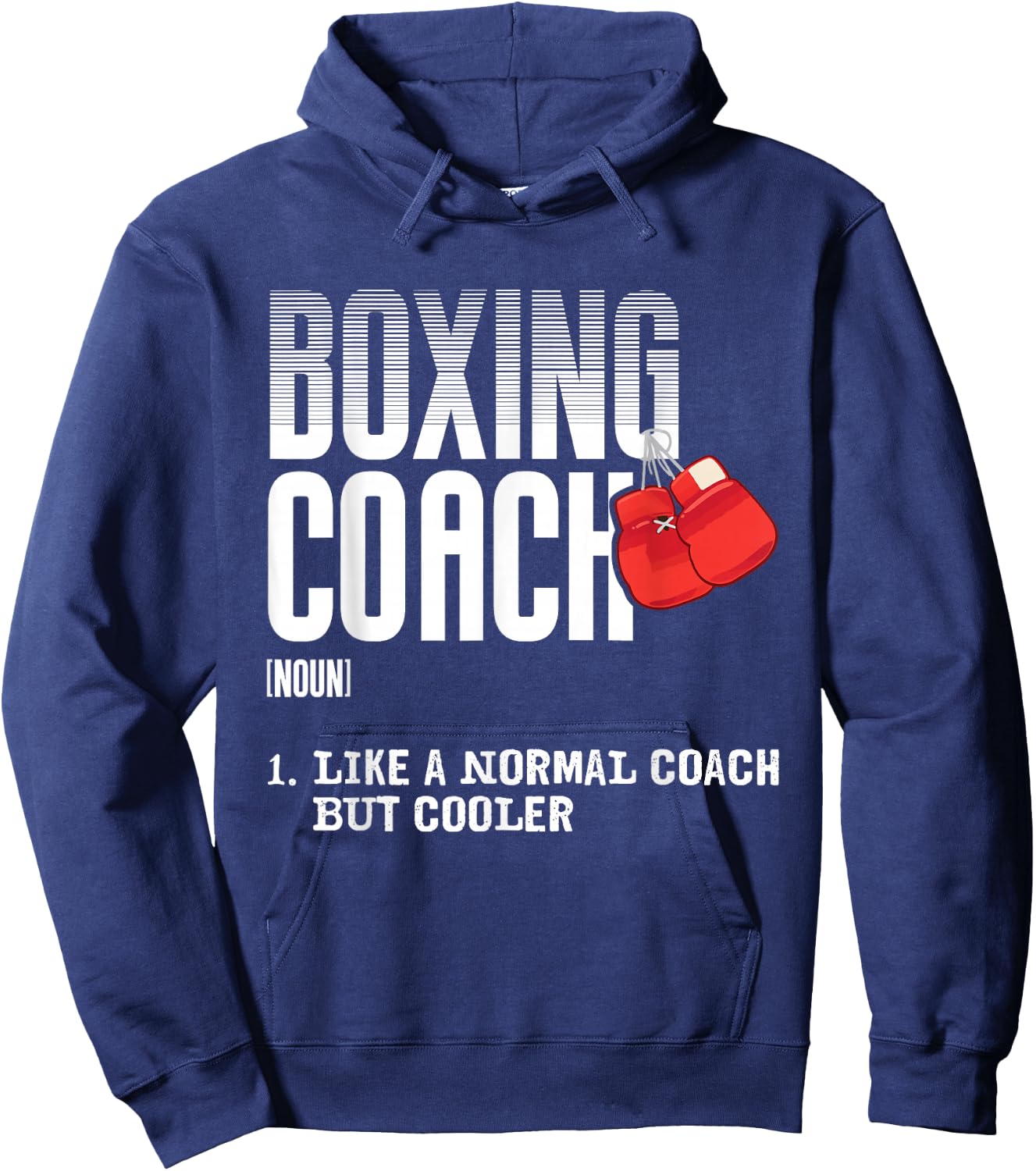 Boxing Coach Funny Sports Definition Trainers Hoodie - Hoodie | Navy