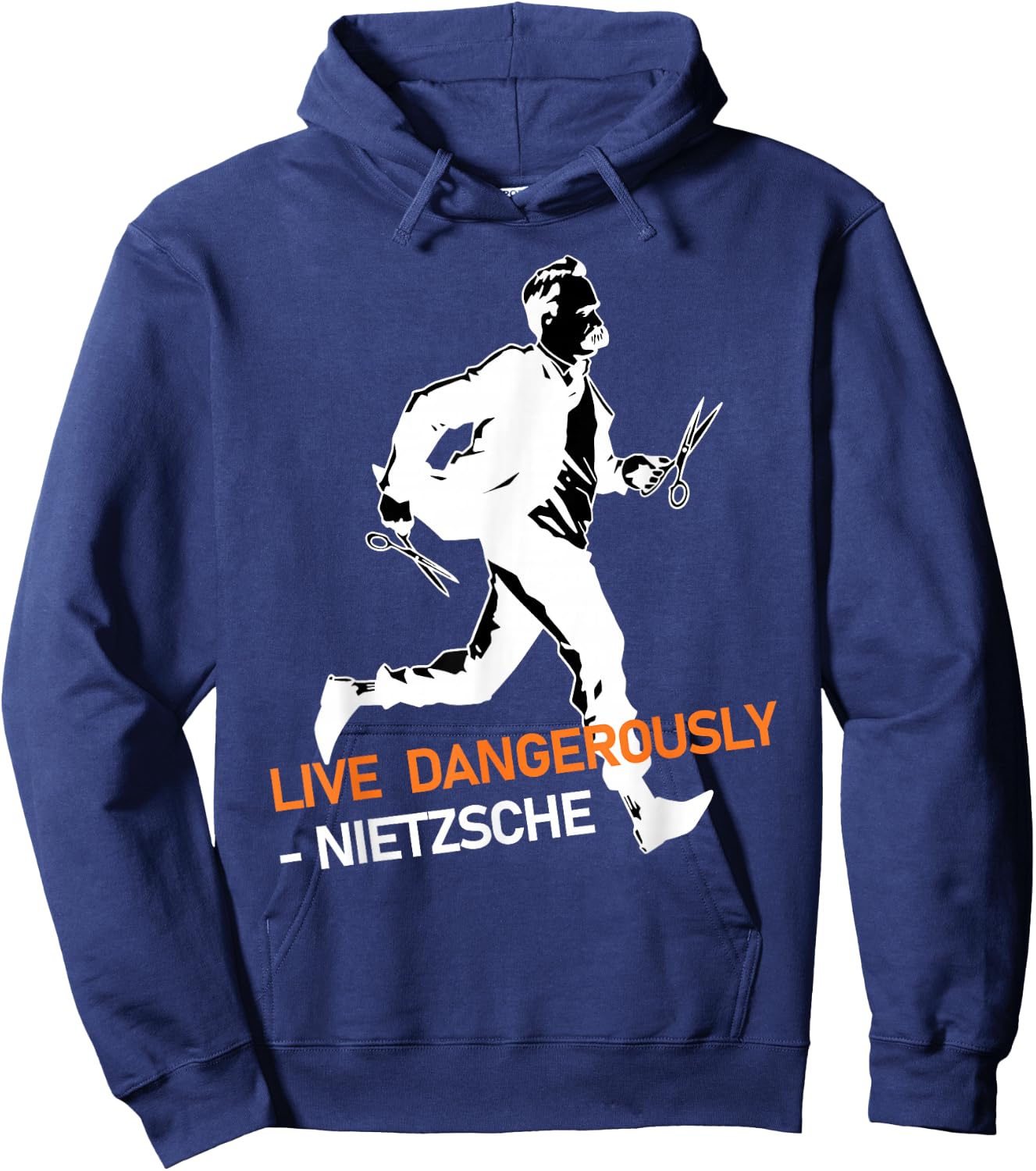 Friedrich Nietzsche Philosophy German Philosopher Hoodie - Hoodie | Navy