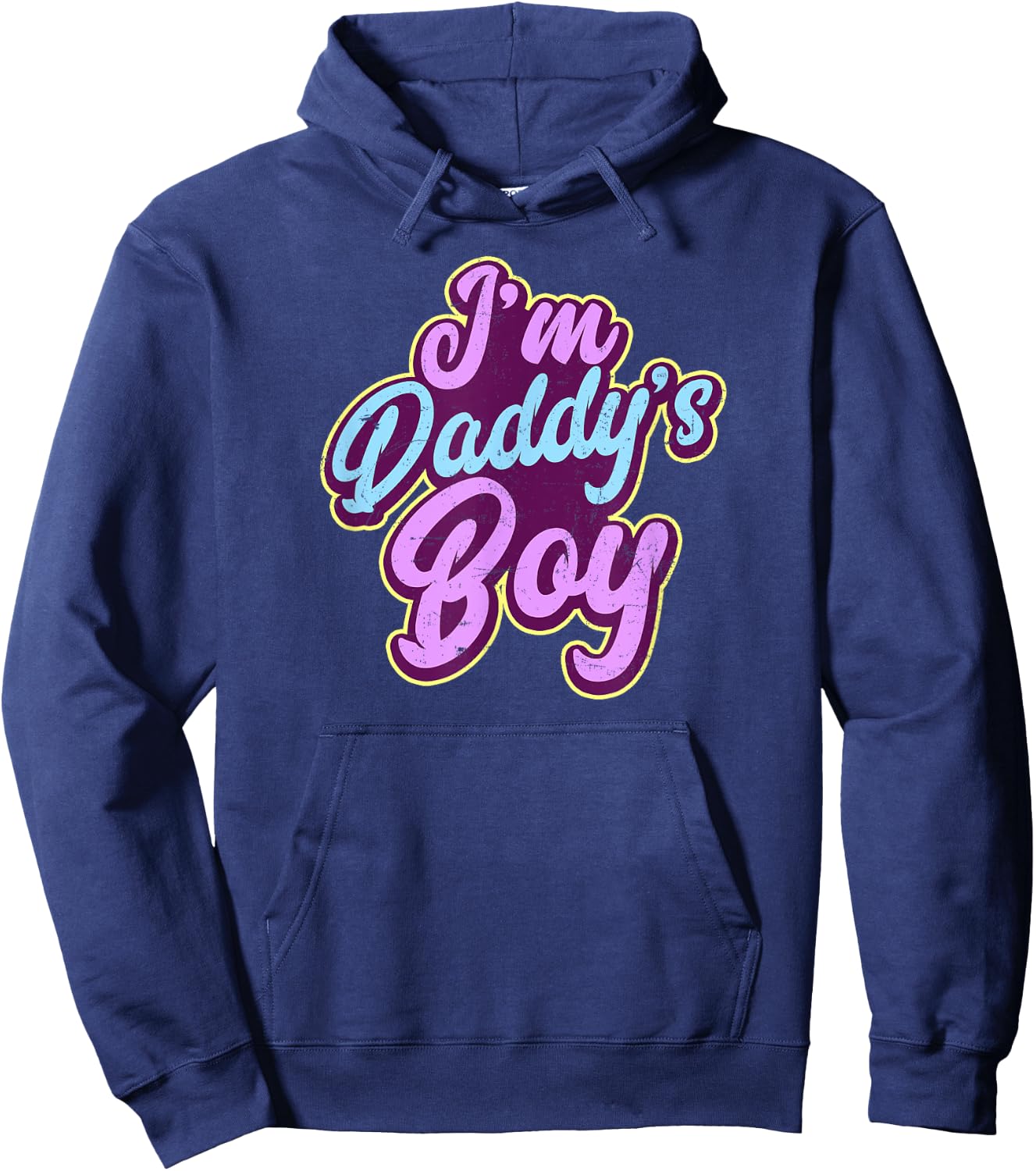 Gay Daddy Design I'm Daddys Boy Gift Hoodie - Hoodie | Navy