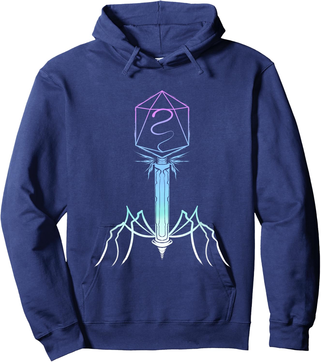 Microbiology Virus Biology Virology Viral Bacteriophage Hoodie - Hoodie | Navy