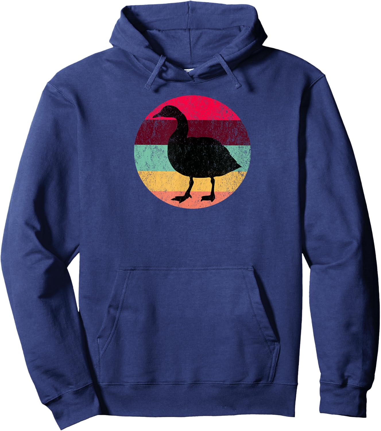 Goose Distressed Vintage Sunset Hoodie - Hoodie | Navy