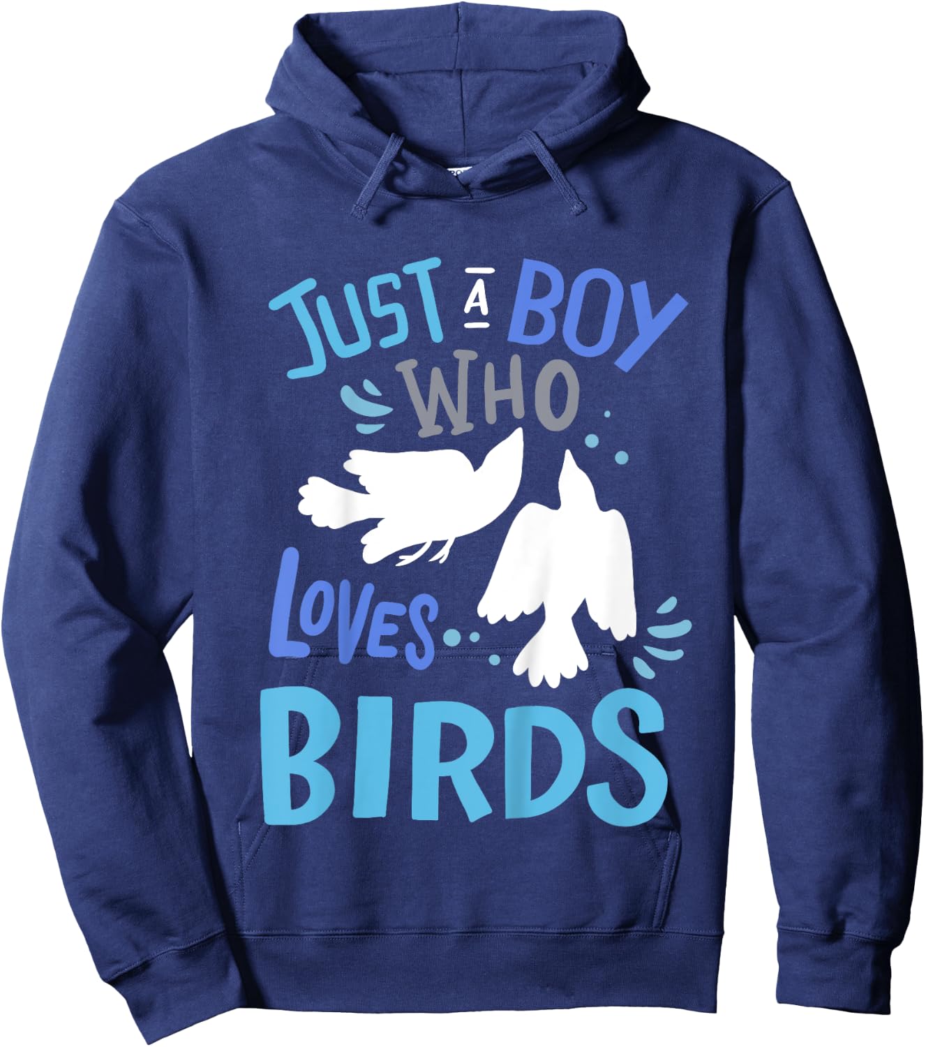 Kids Bird Just A Boy Who Loves Birds Gift Hoodie - Hoodie | Navy
