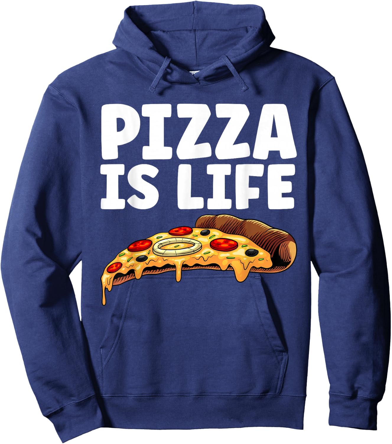 Cool Pizza Women Hawaiian Pizza Lovers Italian Food Hoodie - Hoodie | Navy