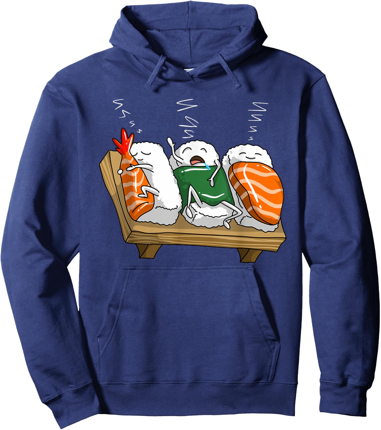 Funny Sleeping Sushi Roll Lover Party Cool Girl Hoodie - Hoodie | Navy