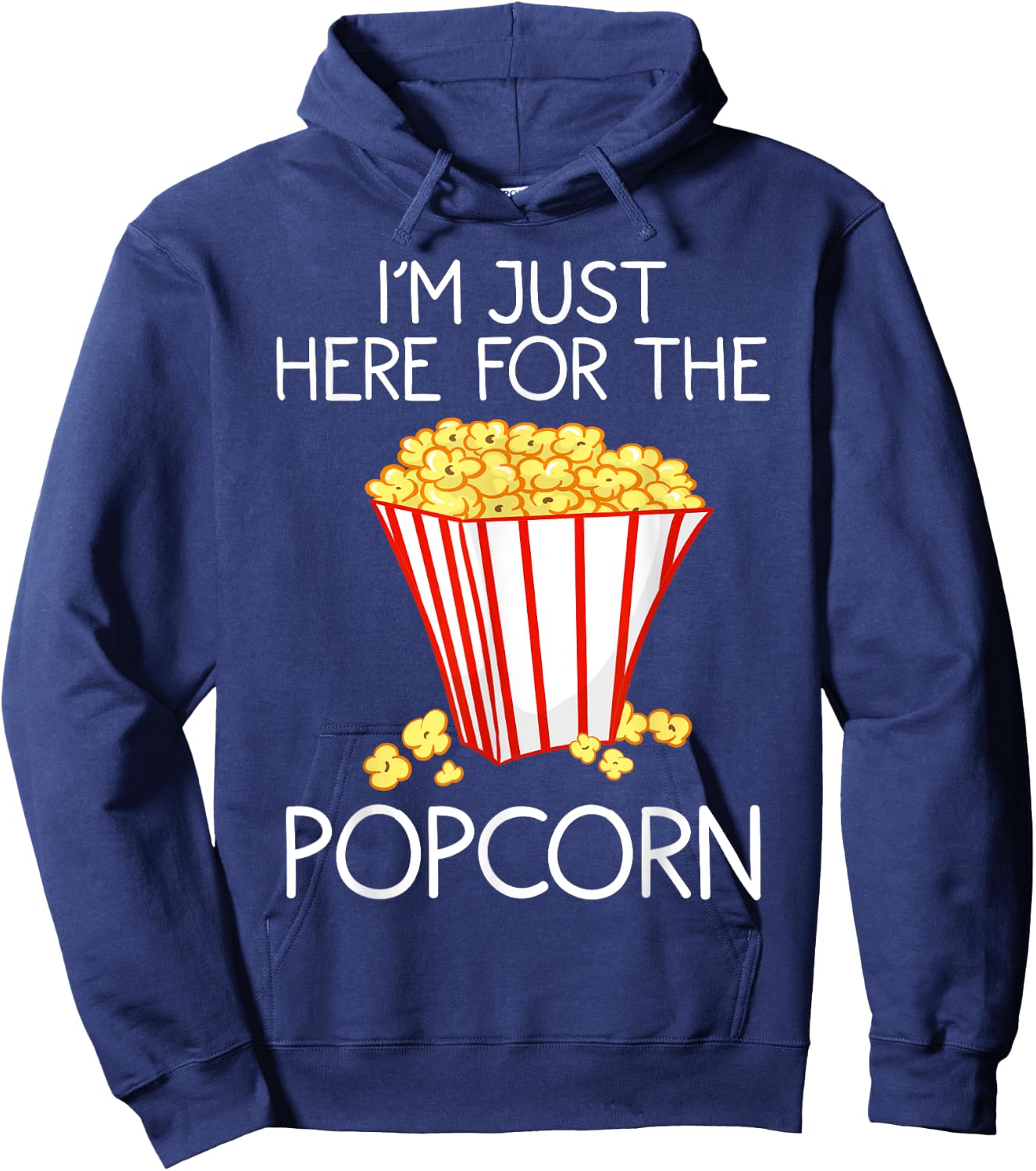 Funny Popcorn Movie Novelty Gift | Cute Snack Fan Boys Girls Hoodie - Hoodie | Navy