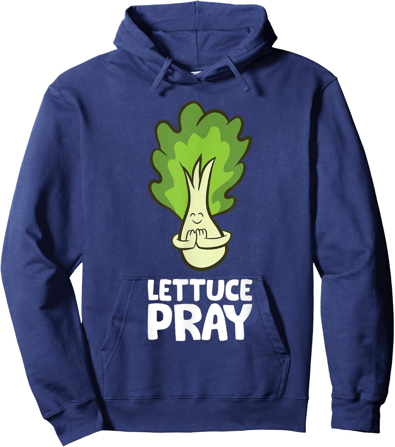 Lettuce Pray Christian Let's Pray Lettuce Hoodie - Hoodie | Navy