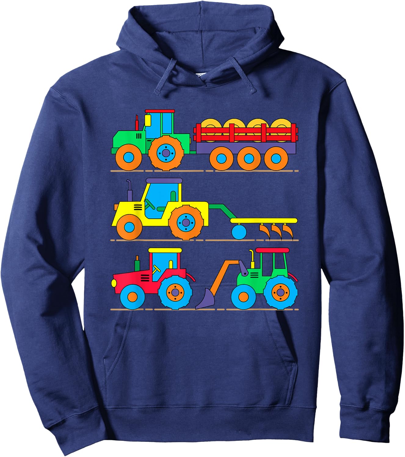 Tractors Tractor Bulldog Agricultural Machines Boys Hoodie - Hoodie | Navy