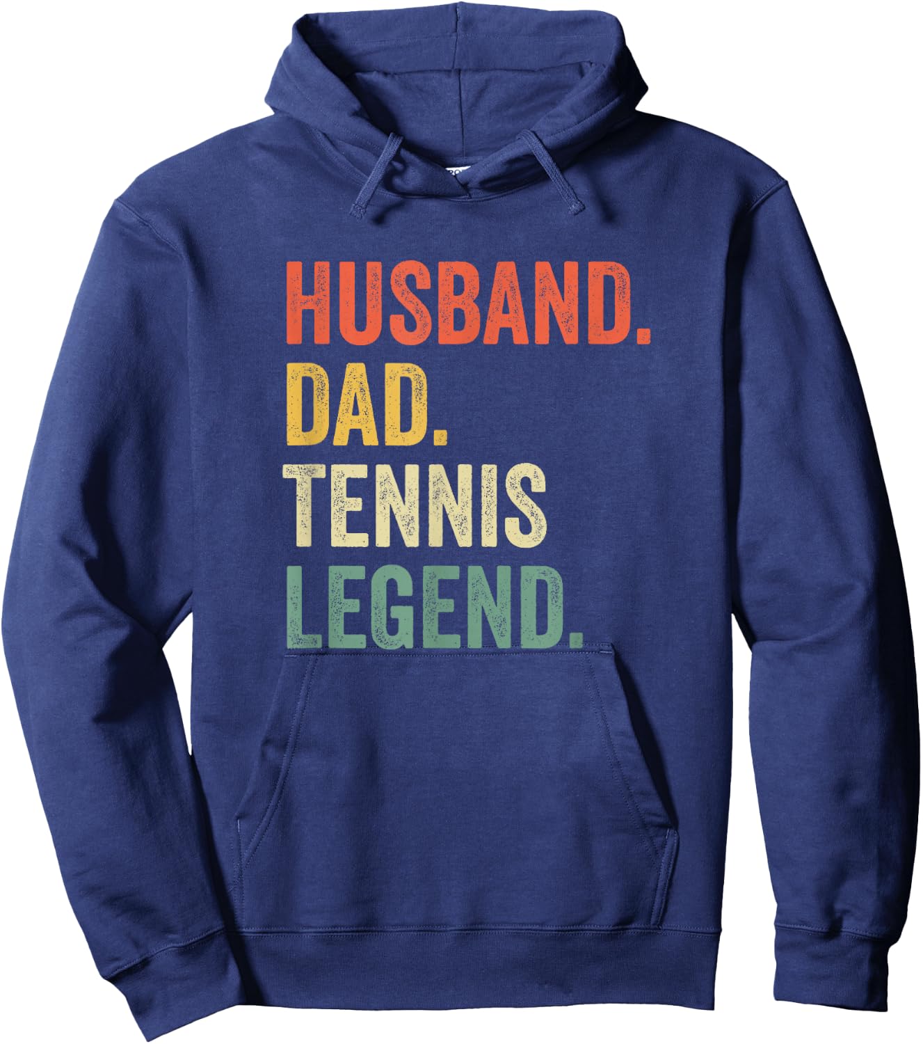 Tennis Player Husband Dad Tennis Legend Vintage Hoodie - Hoodie | Navy