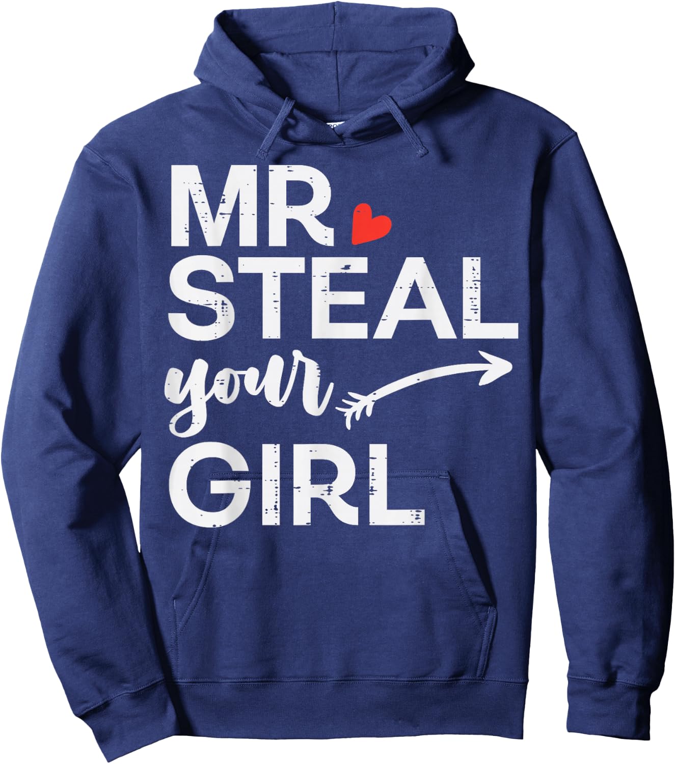 Valentines Day Mr Steal Your Girl Toddler Boys Kids Youth Hoodie - Hoodie | Navy