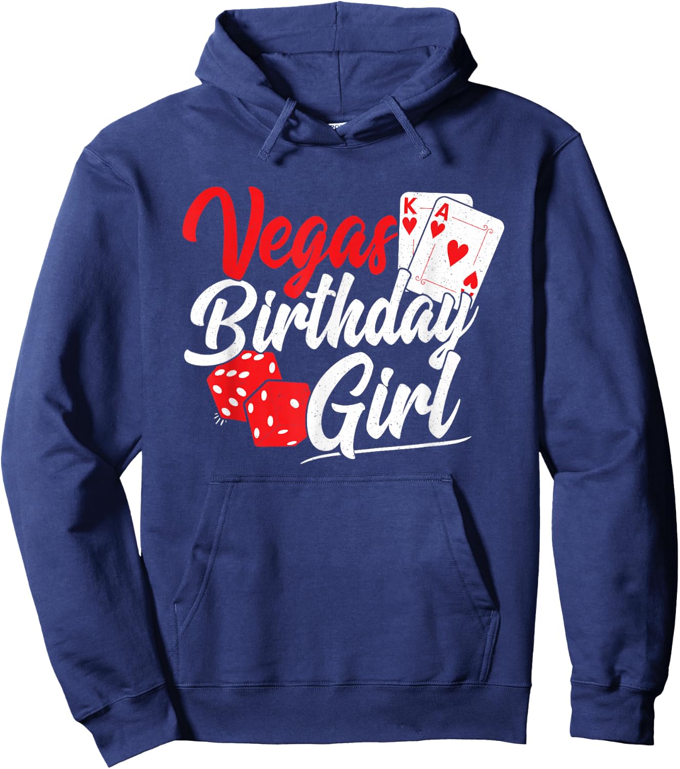 Las Vegas Birthday Party - Matching Vegas Birthday Squad Hoodie - Hoodie | Navy