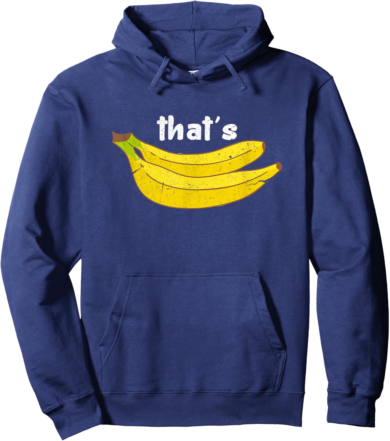 That's Bananas Funny Fruit Food Pun Foodie Monkey Lover Hoodie - Hoodie | Navy