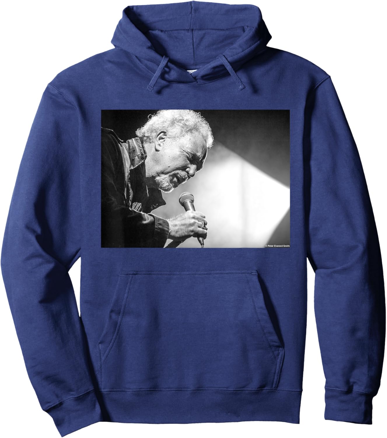 Tom Jones Singing Live By Everard Smith Hoodie - Hoodie | Navy