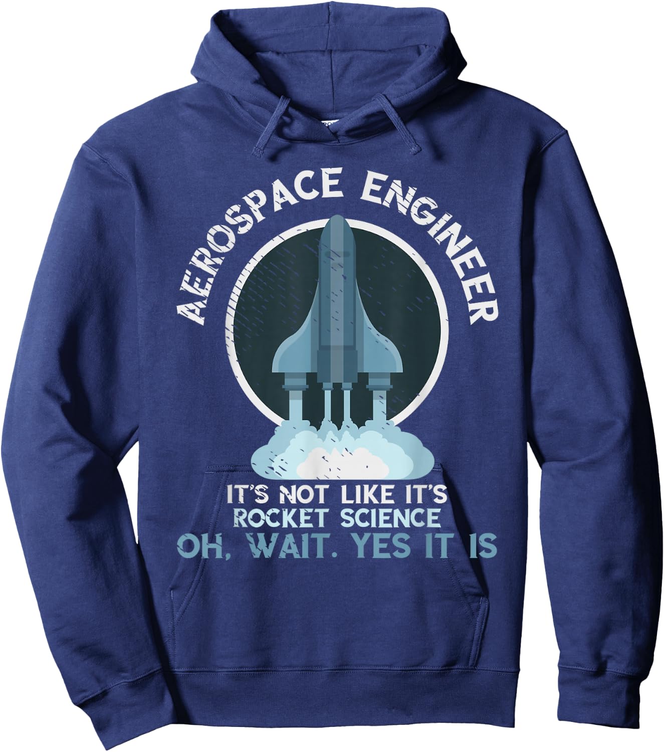 Aerospace Engineer Rocket Science Scientist Engineering Hoodie - Hoodie | Navy