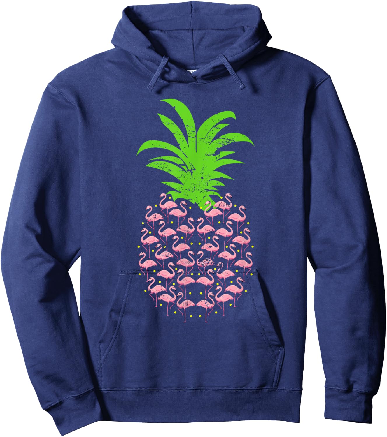 Pineapple Flamingo Hoodie - Hoodie | Navy
