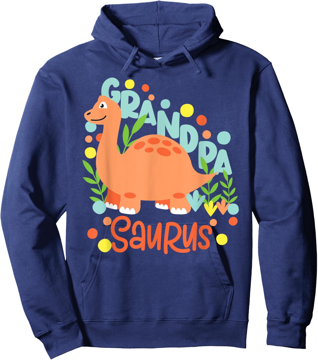 Grandpa Saurus Rex Dinosaur Kids Hoodie - Hoodie | Navy