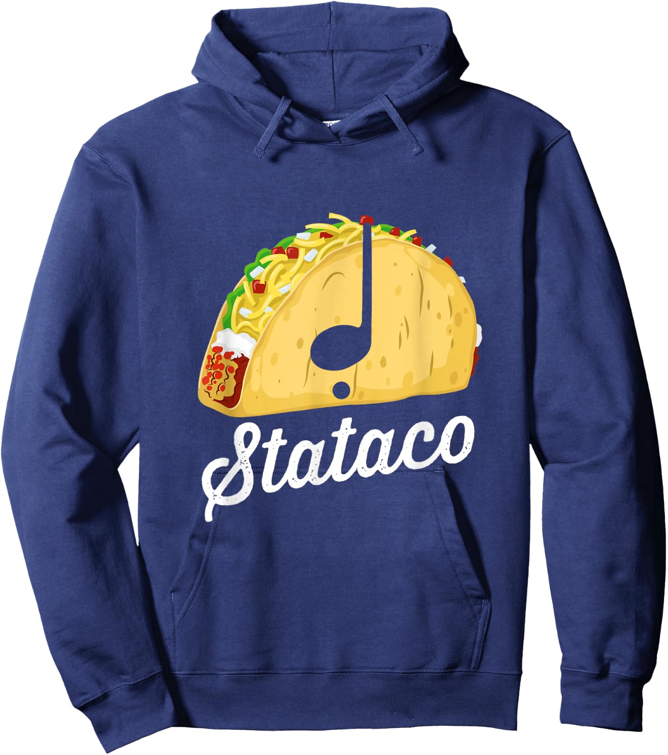 Taco Theory Staccato Stataco Funny Music Rhythm Syncopation Hoodie - Hoodie | Navy