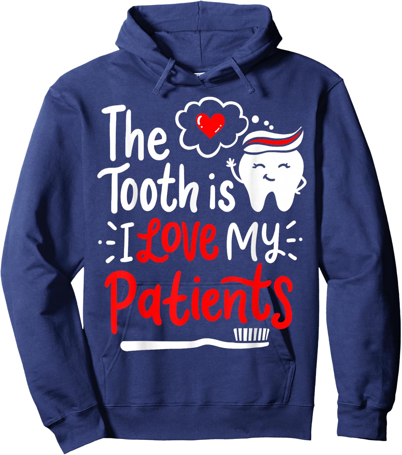 Dentist Dental Hygienist Love Hoodie - Hoodie | Navy