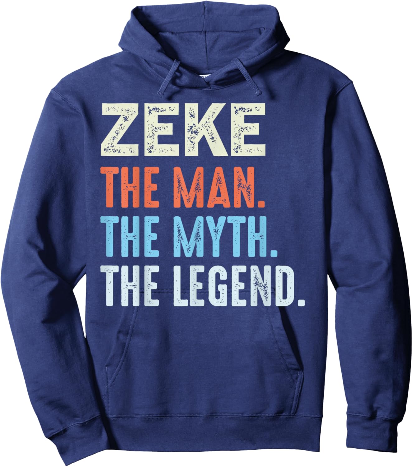 Zeke The Legend Name Personalized Cute Idea Men Vintage Zeke Hoodie - Hoodie | Navy