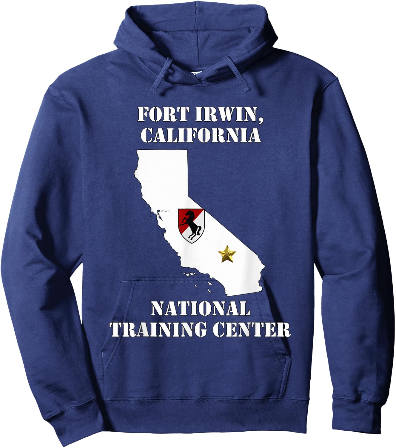 Fort Irwin Military Base - Army Post in California design Hoodie - Hoodie | Navy