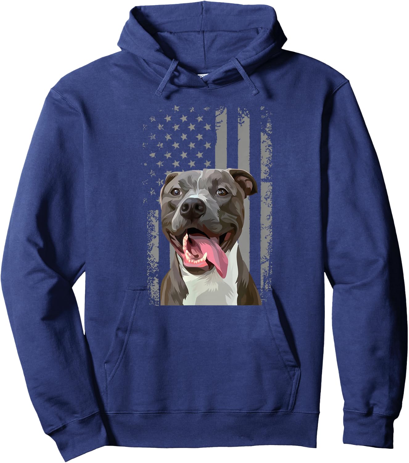 Pitbull Flag Pitbull Pit Bull Dog Hoodie - Hoodie | Navy