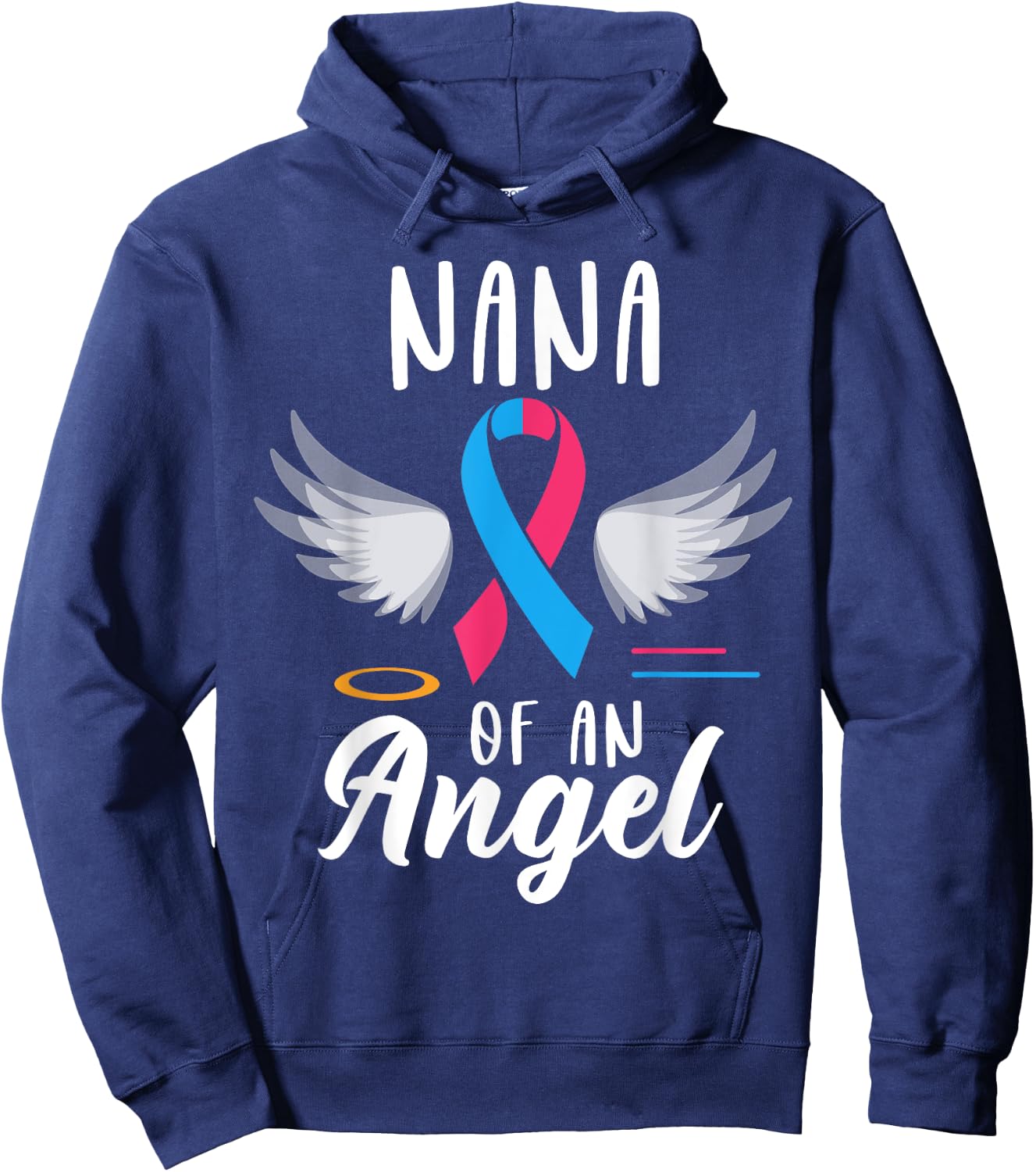 NANA of Angel Pregnancy Infant Loss Awareness Momorial Hoodie - Hoodie | Navy