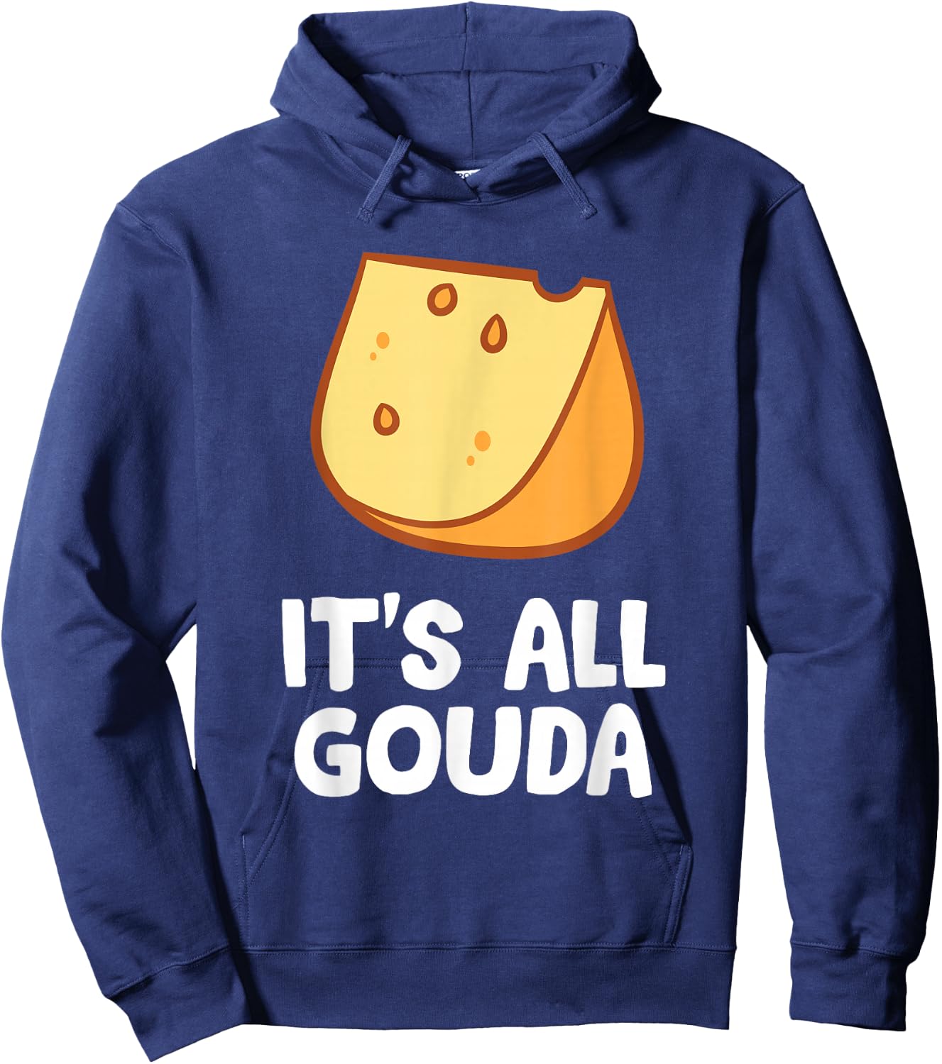 Its All Gouda Love Cheese Hoodie - Hoodie | Navy