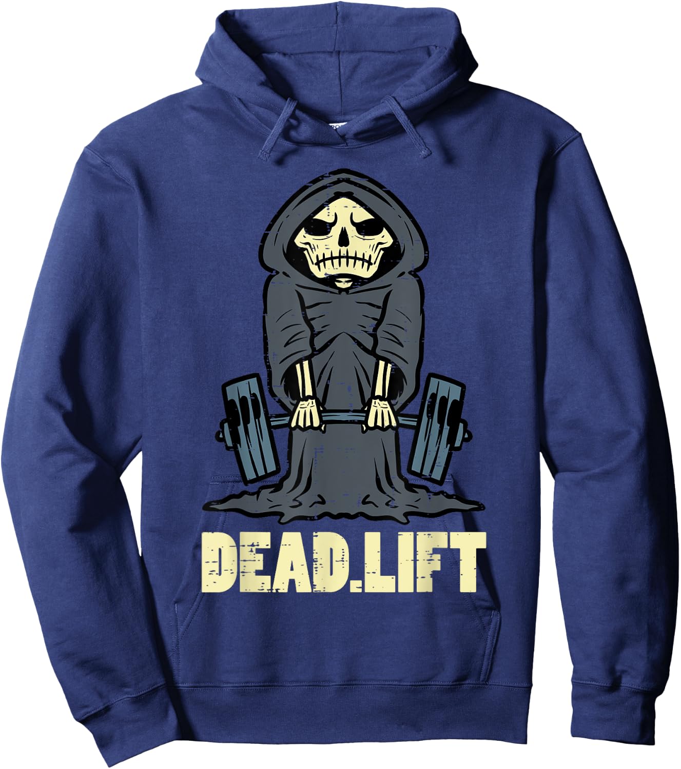 Workout Skeleton Deadlift Gym Training Exercise Men Women Hoodie - Hoodie | Navy