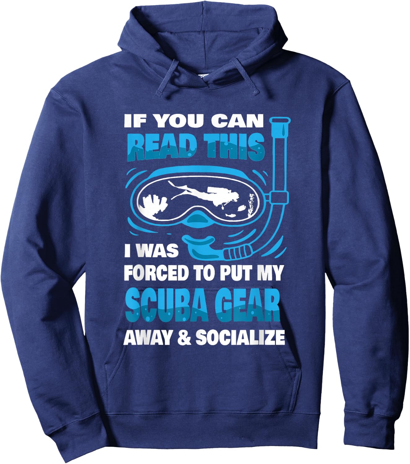 Scuba Gear Snorkeling Underwater Diving Divers Scuba Diving Hoodie - Hoodie | Navy