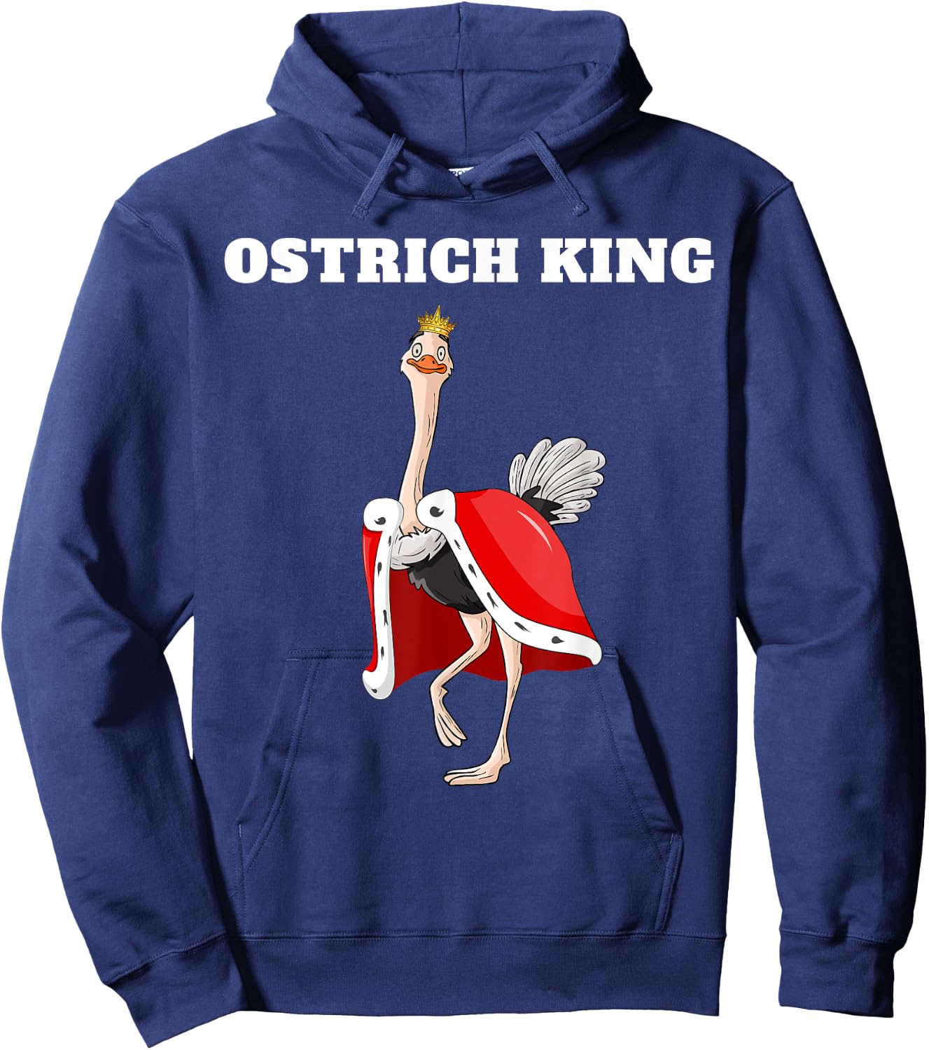 Ostrich King | Ostrich | Boys Ostrich Hoodie - Hoodie | Navy