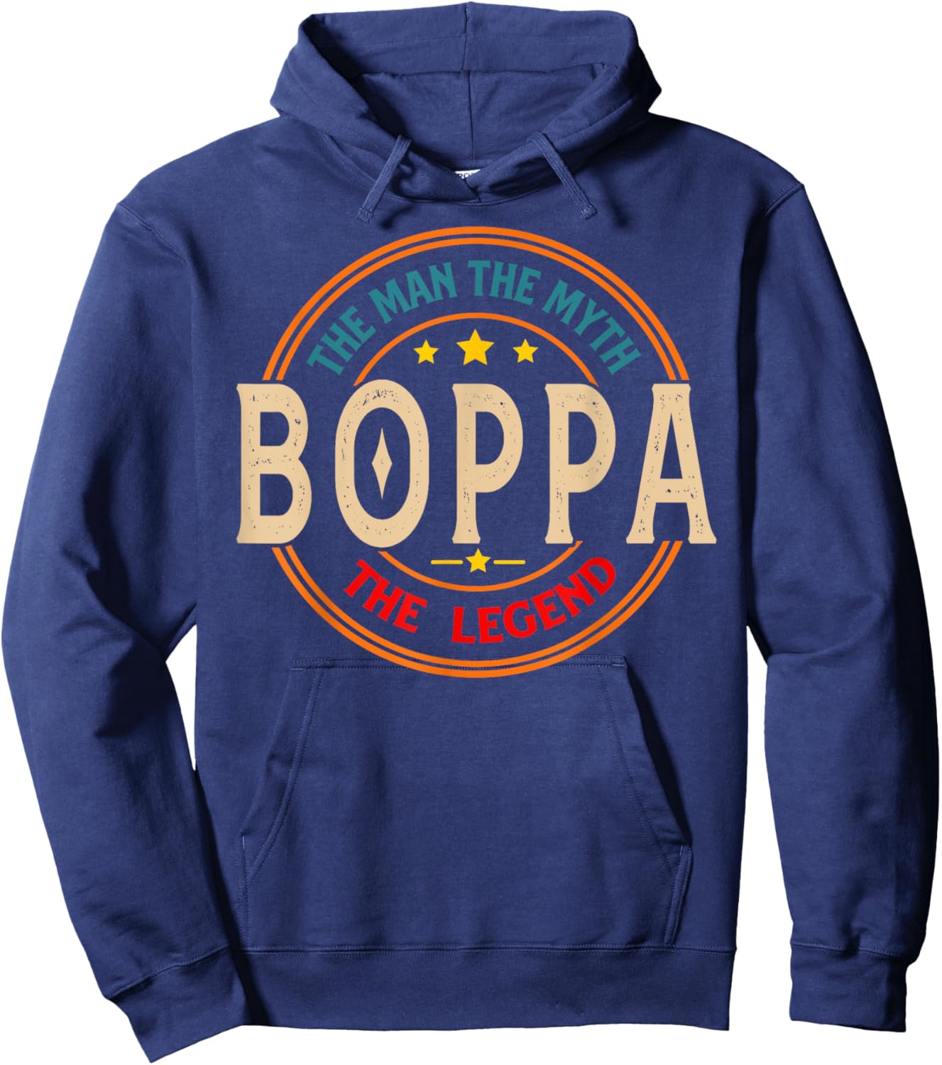 BOPPA The Legend The Man, Funny BOPPA Fathers Day Hoodie - Hoodie | Navy